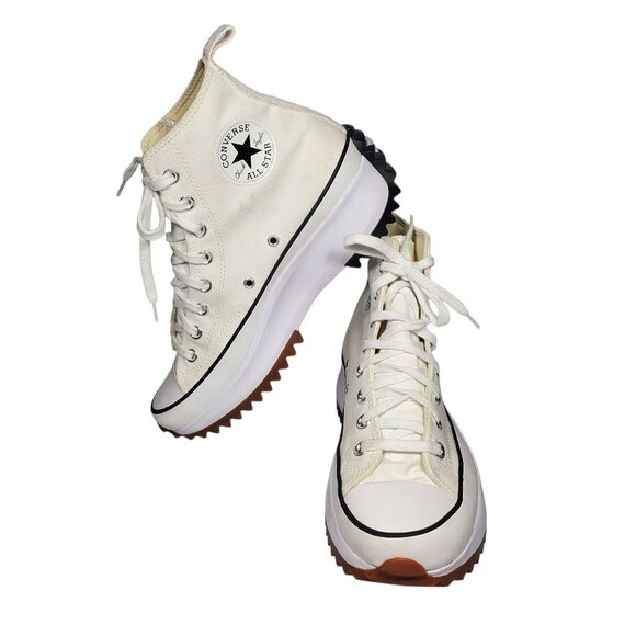 Converse Run Star Hike Platform Canvas Shoes Hi-Tops Mens 8.5/Womens 10 - Picture 1 of 9